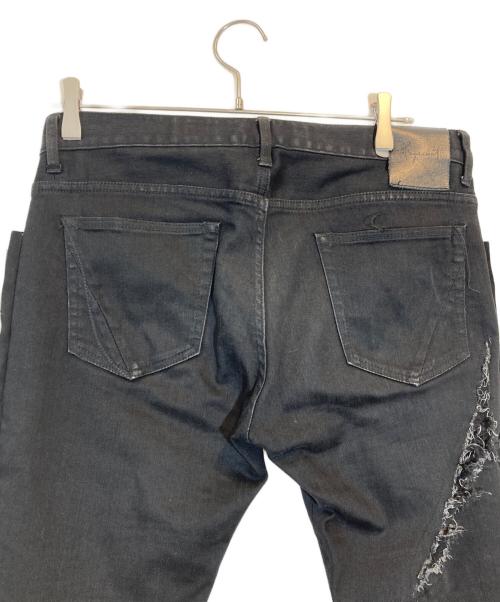 fagassent（ファガッセン）fagassent (ファガッセン) ダメージ加工デニムパンツ ブラック サイズ:30の古着・服飾アイテム