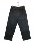 COMOLIコモリ）の古着「ペインターパンツ」｜ブラック