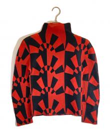 ISSEY MIYAKE me（イッセイ ミヤケ ミー）の古着「プリーツカットソー」｜レッド