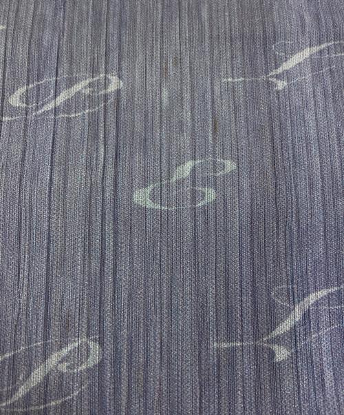 PLEATS PLEASE（プリーツプリーズ）PLEATS PLEASE (プリーツプリーズ) プリーツカットソー ブルー×ブラウン サイズ:3の古着・服飾アイテム