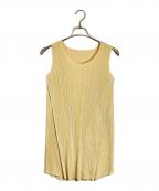 PLEATS PLEASEプリーツプリーズ）の古着「プリーツワンピース」｜イエロー