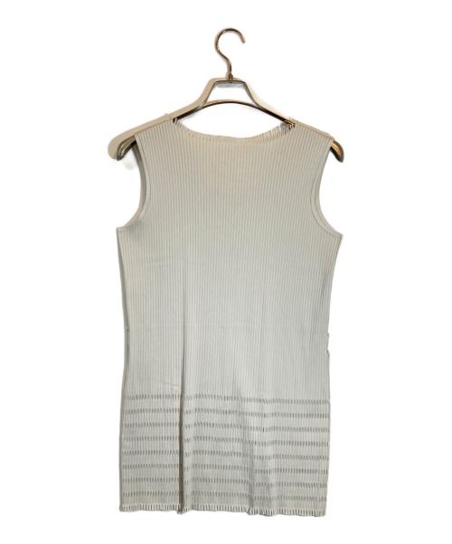 PLEATS PLEASE（プリーツプリーズ）PLEATS PLEASE (プリーツプリーズ) プリーツワンピース グレー サイズ:3の古着・服飾アイテム