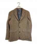 kenneth fieldケネスフィールド）の古着「3Bツイードジャケット」｜ブラウン
