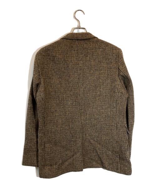 kenneth field（ケネスフィールド）kenneth field (ケネスフィールド) 3Bツイードジャケット ブラウン サイズ:40の古着・服飾アイテム