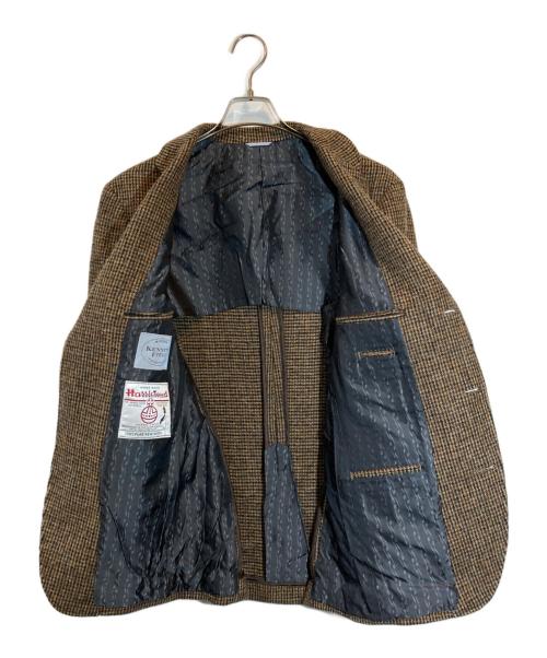 kenneth field（ケネスフィールド）kenneth field (ケネスフィールド) 3Bツイードジャケット ブラウン サイズ:40の古着・服飾アイテム