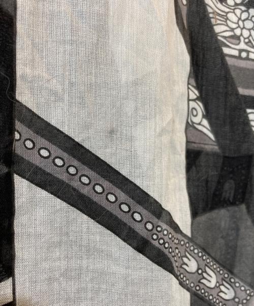 HERMES（エルメス）HERMES (エルメス) コットン ノースリーブワンピース ブラック×ホワイト サイズ:40の古着・服飾アイテム