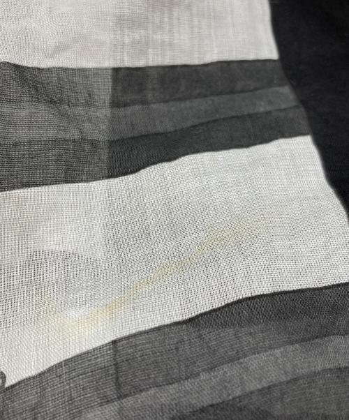 HERMES（エルメス）HERMES (エルメス) コットン ノースリーブワンピース ブラック×ホワイト サイズ:40の古着・服飾アイテム