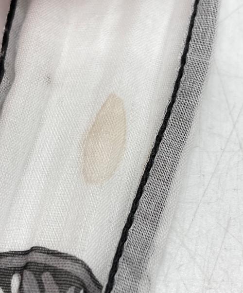 HERMES（エルメス）HERMES (エルメス) コットン ノースリーブワンピース ブラック×ホワイト サイズ:40の古着・服飾アイテム