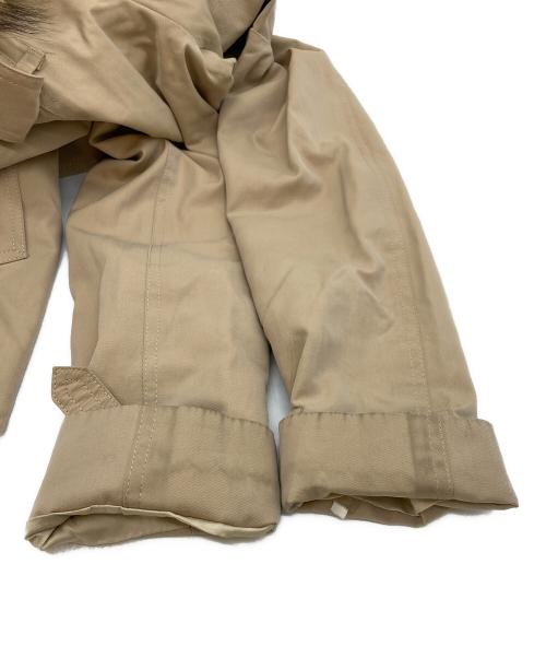 Burberry's（バーバリー）Burberry's (バーバリーズ) ファー付裏ノバチェックコート ベージュ サイズ:36の古着・服飾アイテム