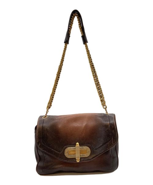 BALLY（バリー）BALLY (バリー) チェーンショルダーバッグ ブラウン サイズ:下記参照の古着・服飾アイテム