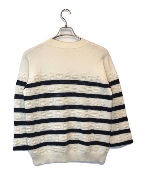 HERMES（エルメス）HERMES (エルメス) カシミヤコットンニット ホワイト サイズ:34の古着・服飾アイテム