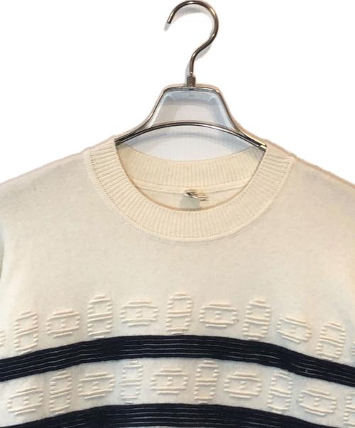HERMES（エルメス）HERMES (エルメス) カシミヤコットンニット ホワイト サイズ:34の古着・服飾アイテム