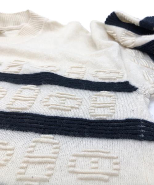HERMES（エルメス）HERMES (エルメス) カシミヤコットンニット ホワイト サイズ:34の古着・服飾アイテム
