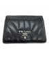 PRADA（プラダ）の古着「NAPPA IMPUNTURE ナッパ インプントゥーレ カードホルダー」｜ブラック