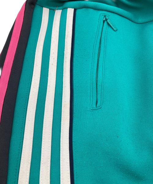 DISCOVERED（ディスカバード）DISCOVERED (ディスカバード) 再構築トラックパンツ グリーン×ブラック サイズ:ウエスト66cmの古着・服飾アイテム