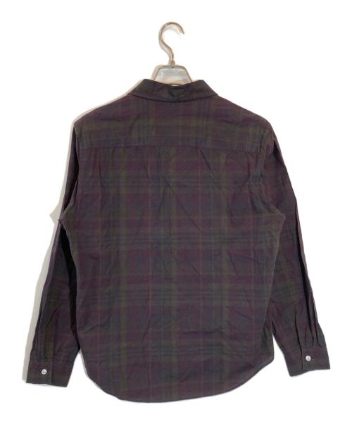 colony clothing（コロニークロージング）colony clothing (コロニークロージング) Tatsuya Nakamura 10th Anniversary プールサイドシャツ ダークマドラスチェック パープル サイズ:SIZE Mの古着・服飾アイテム