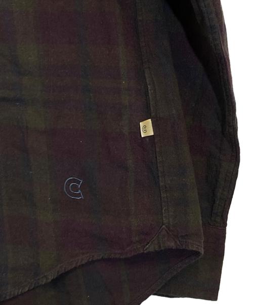 colony clothing（コロニークロージング）colony clothing (コロニークロージング) Tatsuya Nakamura 10th Anniversary プールサイドシャツ ダークマドラスチェック パープル サイズ:SIZE Mの古着・服飾アイテム