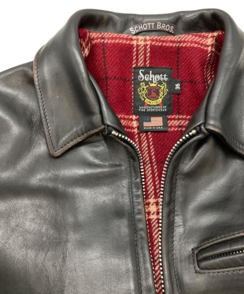 Schott（ショット）Schott (ショット) 6103US レザージャケット ブラック サイズ:SIZE 36の古着・服飾アイテム