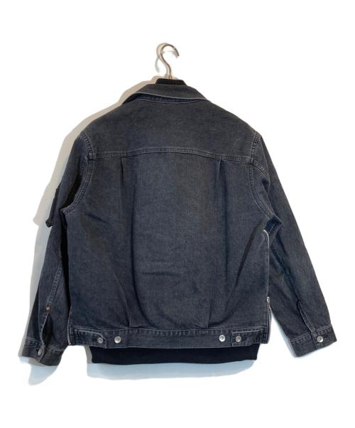 sacai（サカイ）sacai (サカイ) Denim x Nylon Twill Jacket ブラック サイズ:Sの古着・服飾アイテム