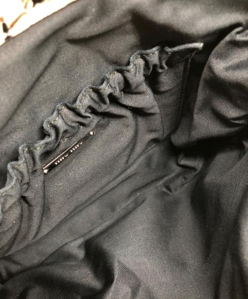 MIU MIU（ミュウミュウ）MIU MIU (ミュウミュウ) パイソンチェーンショルダーバッグ ベージュ サイズ:下記参照の古着・服飾アイテム