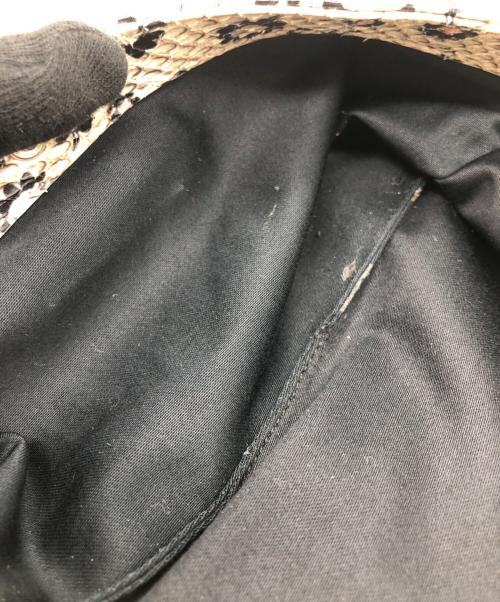 MIU MIU（ミュウミュウ）MIU MIU (ミュウミュウ) パイソンチェーンショルダーバッグ ベージュ サイズ:下記参照の古着・服飾アイテム