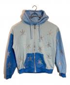 Unknown londonアンノウンロンドン）の古着「ジップパーカー」｜ブルー