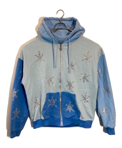 Unknown london（アンノウンロンドン）Unknown london (アンノウンロンドン) ジップパーカー ブルー サイズ:SIZE XLの古着・服飾アイテム