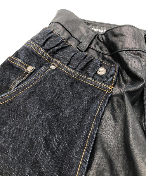 ZARA（ザラ）ZARA (ザラ) ADSB ANDERSSON BELL (アンダースンベル) コンビネーションオーバーレイヤージーンズ ブラック サイズ:34の古着・服飾アイテム