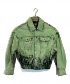 FenG CHen WANGフェンチェンワン）の古着「デニムジャケット」｜グリーン