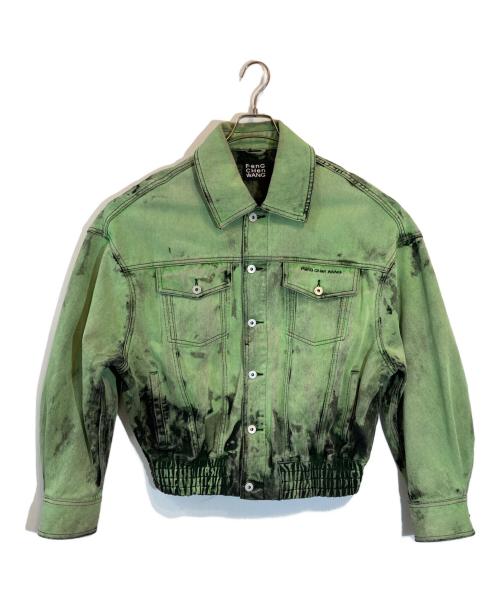 FenG CHen WANG（フェンチェンワン）FenG CHen WANG (フェンチェンワン) デニムジャケット グリーン サイズ:SIZE Sの古着・服飾アイテム