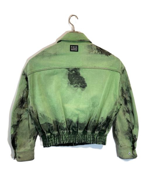 FenG CHen WANG（フェンチェンワン）FenG CHen WANG (フェンチェンワン) デニムジャケット グリーン サイズ:SIZE Sの古着・服飾アイテム