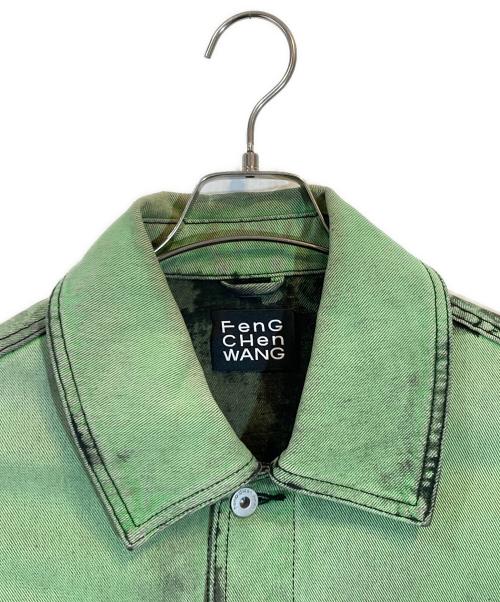FenG CHen WANG（フェンチェンワン）FenG CHen WANG (フェンチェンワン) デニムジャケット グリーン サイズ:SIZE Sの古着・服飾アイテム