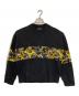 VERSACE JEANS COUTURE（ヴェルサーチ ジーンズクチュール）の古着「BAROQUE PRINTED JERSEY SWEATSHIRT」｜ブラック