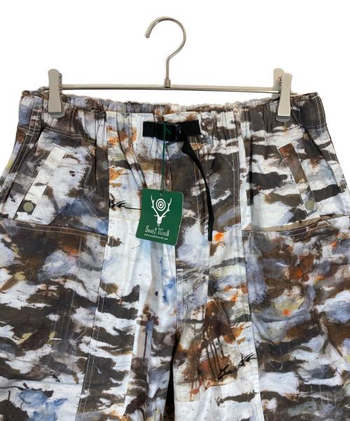 South2 West8（サウスツー ウエストエイト）south2 west8 (サウスツー ウエストエイト) Ben Miller (ベンミラー) Belted C.S. Pant ホワイト サイズ:SIZE Lの古着・服飾アイテム