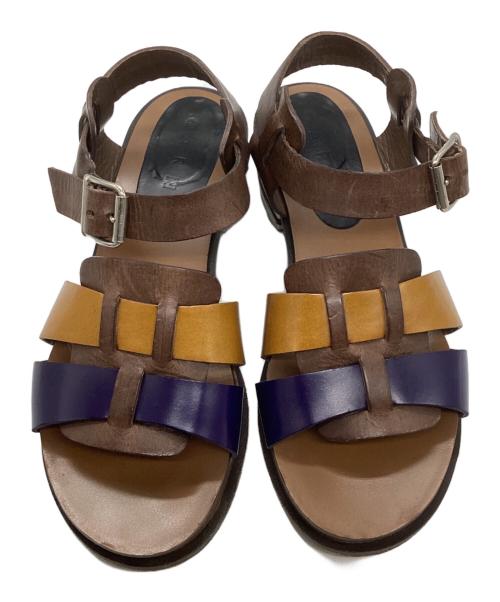 MARNI（マルニ）MARNI (マルニ) サンダル ブラウン サイズ:35.5の古着・服飾アイテム