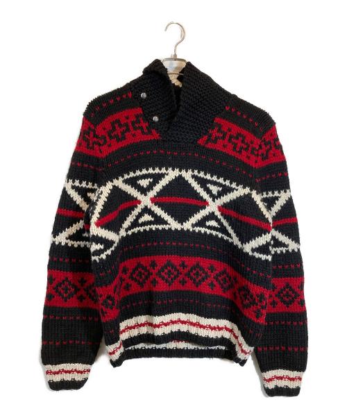 POLO RALPH LAUREN（ポロ・ラルフローレン）POLO RALPH LAUREN (ポロ・ラルフローレン) ショールカラーニット ブラック サイズ:Lの古着・服飾アイテム