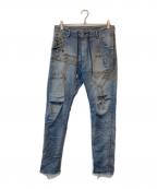DIESELディーゼル）の古着「ダメージ加工ジョグジーンズ」｜インディゴ