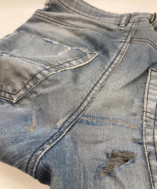 DIESEL（ディーゼル）DIESEL (ディーゼル) ダメージ加工ジョグジーンズ インディゴ サイズ:32の古着・服飾アイテム