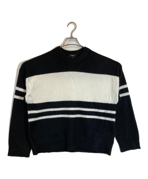 theory（セオリー）theory (セオリー) Astor Wool Color Block S PO ホワイト×ブラック サイズ:Sの古着・服飾アイテム