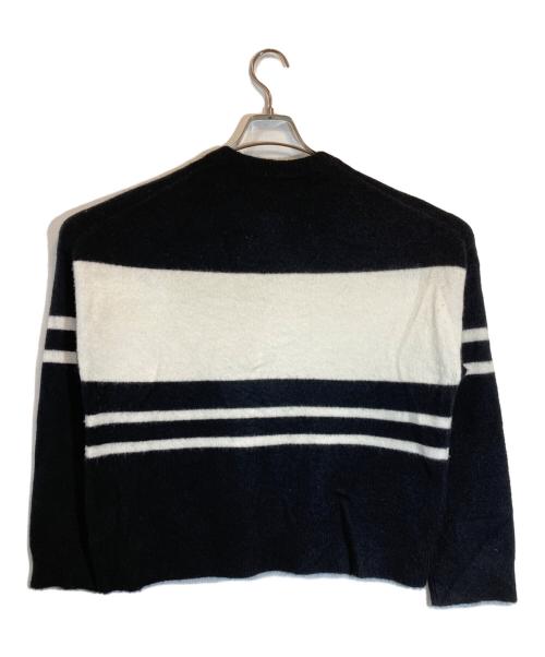 theory（セオリー）theory (セオリー) Astor Wool Color Block S PO ホワイト×ブラック サイズ:Sの古着・服飾アイテム