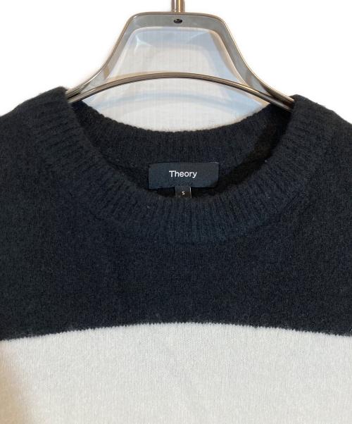 theory（セオリー）theory (セオリー) Astor Wool Color Block S PO ホワイト×ブラック サイズ:Sの古着・服飾アイテム
