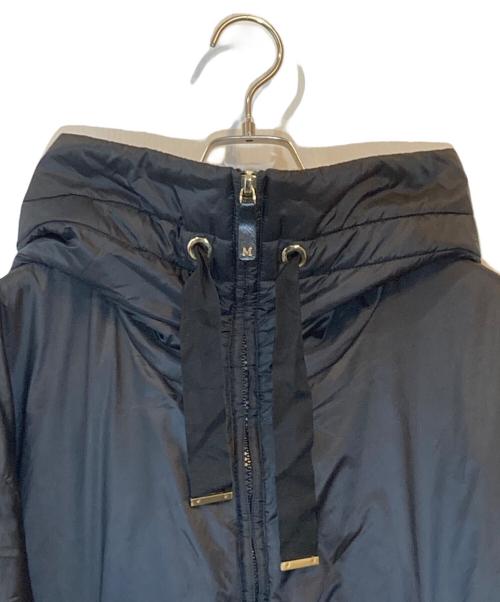 MaxMara（マックスマーラ）MaxMara (マックスマーラ) ドローストリング フーデッド ジャケット ブラック サイズ:３６の古着・服飾アイテム