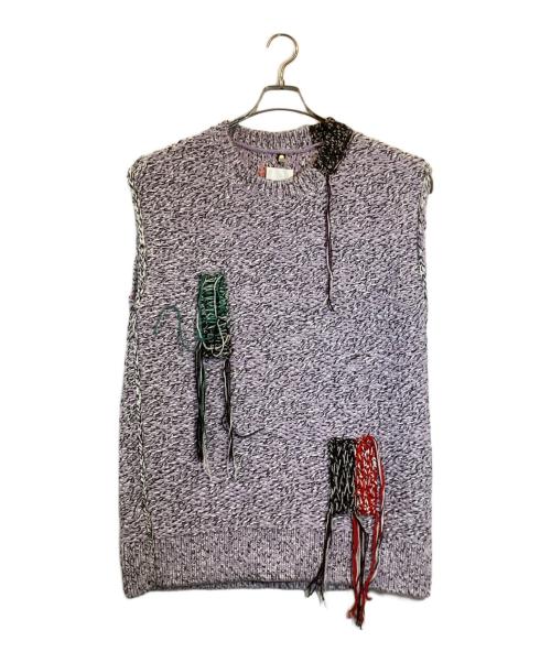 OAMC（オーエーエムシー）OAMC (オーエーエムシー) ノースリーブニット パープル サイズ:Mの古着・服飾アイテム