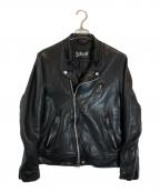 Schottショット）の古着「ダブルライダースジャケット」｜ブラック