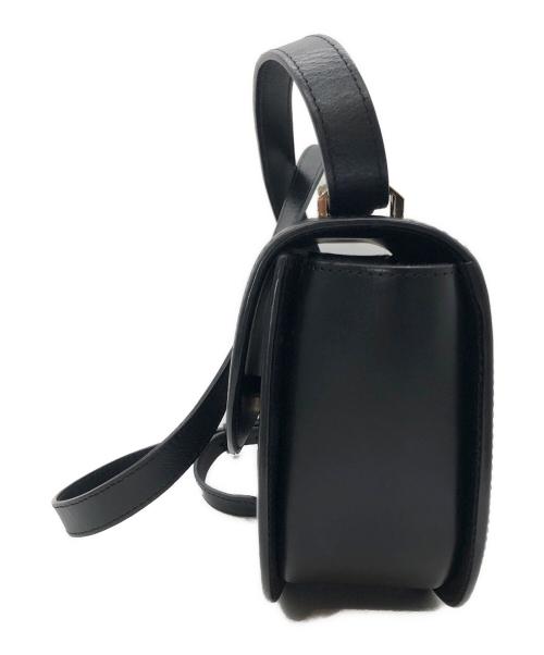A.P.C.（アーペーセー）A.P.C. (アーペーセー) レザーショルダーバッグ ブラックの古着・服飾アイテム