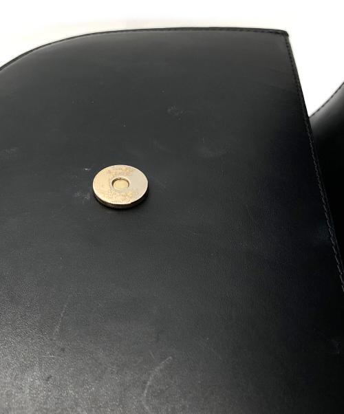 A.P.C.（アーペーセー）A.P.C. (アーペーセー) レザーショルダーバッグ ブラックの古着・服飾アイテム