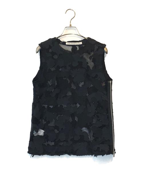 JOHN LAWRENCE SULLIVAN（ジョン ローレンス サリバン）JOHN LAWRENCE SULLIVAN (ジョン ローレンス サリバン) レースベスト ブラック サイズ:Xの古着・服飾アイテム