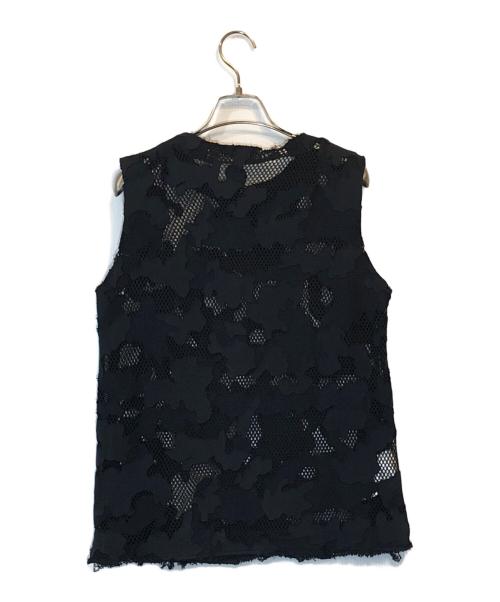 JOHN LAWRENCE SULLIVAN（ジョン ローレンス サリバン）JOHN LAWRENCE SULLIVAN (ジョン ローレンス サリバン) レースベスト ブラック サイズ:Xの古着・服飾アイテム