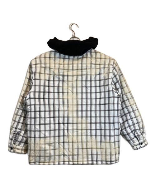 SUPREME（シュプリーム）SUPREME (シュプリーム) Dickies (ディッキーズ) PlaidHoodedZip Up Shirt ベージュ サイズ:SIZE Lの古着・服飾アイテム