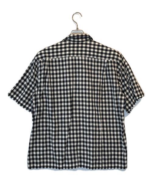 COMME des GARCONS HOMME（コムデギャルソン オム）COMME des GARCONS HOMME (コムデギャルソン オム) panel switching open collar shirt ブラック×レッド サイズ:下記参照の古着・服飾アイテム